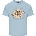 Flying Steampunk Dog Kids T-Shirt Childrens Light Blue