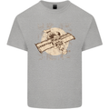 Flying Steampunk Dog Kids T-Shirt Childrens Sports Grey