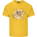 Flying Steampunk Dog Kids T-Shirt Childrens Yellow