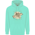 Flying Steampunk Dog Mens 80% Cotton Hoodie Peppermint