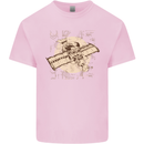 Flying Steampunk Dog Mens Cotton T-Shirt Tee Top Light Pink