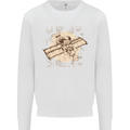 Flying Steampunk Dog Mens Sweatshirt Jumper White