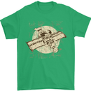Flying Steampunk Dog Mens T-Shirt 100% Cotton Irish Green
