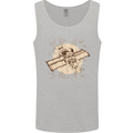 Flying Steampunk Dog Mens Vest Tank Top Sports Grey