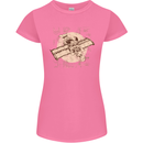 Flying Steampunk Dog Womens Petite Cut T-Shirt Azalea