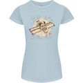 Flying Steampunk Dog Womens Petite Cut T-Shirt Light Blue