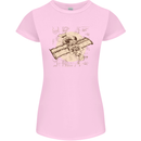 Flying Steampunk Dog Womens Petite Cut T-Shirt Light Pink