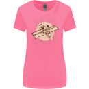 Flying Steampunk Dog Womens Wider Cut T-Shirt Azalea