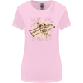 Flying Steampunk Dog Womens Wider Cut T-Shirt Light Pink