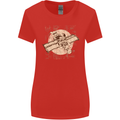 Flying Steampunk Dog Womens Wider Cut T-Shirt Red