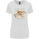 Flying Steampunk Dog Womens Wider Cut T-Shirt White
