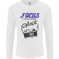 Focus and Then Capture It Photography Mens Long Sleeve T-Shirt White
