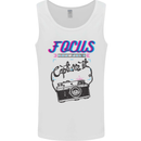 Focus and Then Capture It Photography Mens Vest Tank Top White