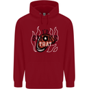 Food I'd Smoke That Funny Chef BBQ Cook Childrens Kids Hoodie Red