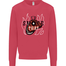 Food I'd Smoke That Funny Chef BBQ Cook Kids Sweatshirt Jumper Heliconia