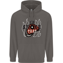 Food I'd Smoke That Funny Chef BBQ Cook Mens 80% Cotton Hoodie Charcoal