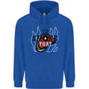 Food I'd Smoke That Funny Chef BBQ Cook Mens 80% Cotton Hoodie Royal Blue