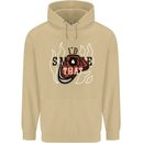 Food I'd Smoke That Funny Chef BBQ Cook Mens 80% Cotton Hoodie Sand