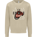 Food I'd Smoke That Funny Chef BBQ Cook Mens Sweatshirt Jumper Sand