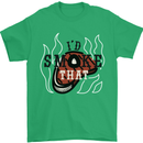 Food I'd Smoke That Funny Chef BBQ Cook Mens T-Shirt Cotton Gildan Irish Green