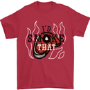Food I'd Smoke That Funny Chef BBQ Cook Mens T-Shirt Cotton Gildan Red