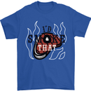 Food I'd Smoke That Funny Chef BBQ Cook Mens T-Shirt Cotton Gildan Royal Blue