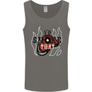 Food I'd Smoke That Funny Chef BBQ Cook Mens Vest Tank Top Charcoal