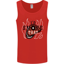 Food I'd Smoke That Funny Chef BBQ Cook Mens Vest Tank Top Red