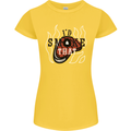 Food I'd Smoke That Funny Chef BBQ Cook Womens Petite Cut T-Shirt Yellow