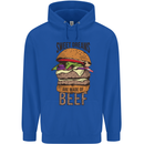 Food Sweet Dreams Beef Funny Chef BBQ Cook Childrens Kids Hoodie Royal Blue