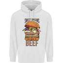 Food Sweet Dreams Beef Funny Chef BBQ Cook Childrens Kids Hoodie White