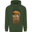 Food Sweet Dreams Beef Funny Chef BBQ Cook Mens 80% Cotton Hoodie Forest Green