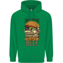 Food Sweet Dreams Beef Funny Chef BBQ Cook Mens 80% Cotton Hoodie Irish Green
