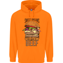 Food Sweet Dreams Beef Funny Chef BBQ Cook Mens 80% Cotton Hoodie Orange