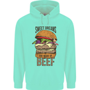 Food Sweet Dreams Beef Funny Chef BBQ Cook Mens 80% Cotton Hoodie Peppermint