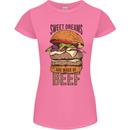 Food Sweet Dreams Beef Funny Chef BBQ Cook Womens Petite Cut T-Shirt Azalea