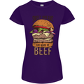 Food Sweet Dreams Beef Funny Chef BBQ Cook Womens Petite Cut T-Shirt Purple