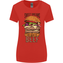 Food Sweet Dreams Beef Funny Chef BBQ Cook Womens Wider Cut T-Shirt Red
