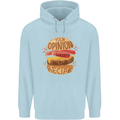Food Your Opinion Funny Chef BBQ Cook Childrens Kids Hoodie Light Blue