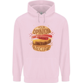 Food Your Opinion Funny Chef BBQ Cook Childrens Kids Hoodie Light Pink