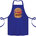 Food Your Opinion Funny Chef BBQ Cook Cotton Apron 100% Organic Royal Blue