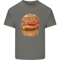 Food Your Opinion Funny Chef BBQ Cook Kids T-Shirt Childrens Charcoal