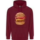 Food Your Opinion Funny Chef BBQ Cook Mens 80% Cotton Hoodie Maroon