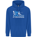Fook It I'm Going Fishing Funny Fisherman Mens 80% Cotton Hoodie Royal Blue