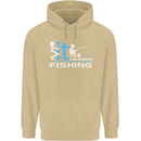 Fook It I'm Going Fishing Funny Fisherman Mens 80% Cotton Hoodie Sand