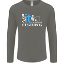 Fook It I'm Going Fishing Funny Fisherman Mens Long Sleeve T-Shirt Charcoal