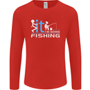 Fook It I'm Going Fishing Funny Fisherman Mens Long Sleeve T-Shirt Red