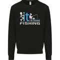 Fook It I'm Going Fishing Funny Fisherman Mens Sweatshirt Jumper Black