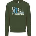 Fook It I'm Going Fishing Funny Fisherman Mens Sweatshirt Jumper Forest Green