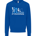 Fook It I'm Going Fishing Funny Fisherman Mens Sweatshirt Jumper Royal Blue